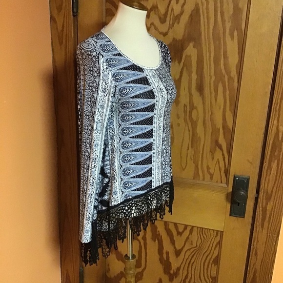 Vintage Havana boho lace trimmed top - Picture 6 of 9